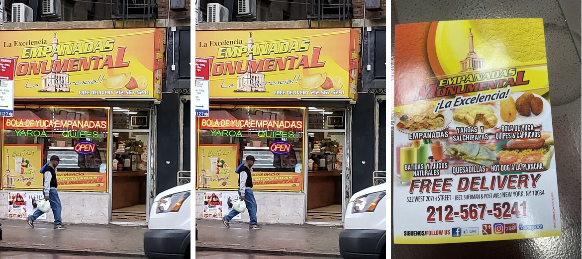 Empanadas Monumental Menu